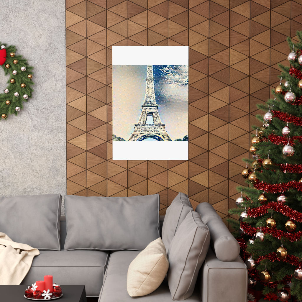 Eiffel Tower in The Great Wave off Kanagawa Style | Katsushika Hokusai Inspired Art