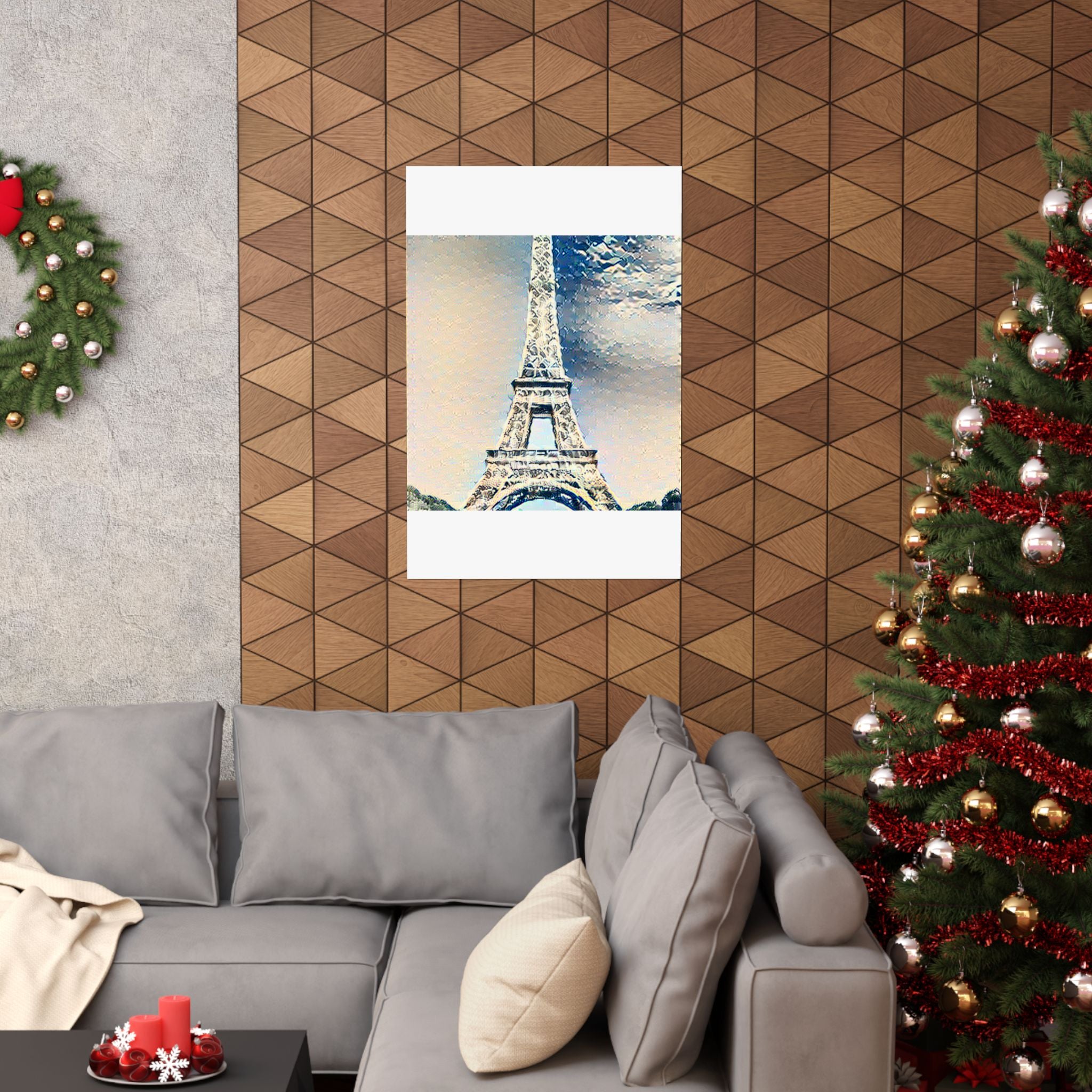 Eiffel Tower in The Great Wave off Kanagawa Style | Katsushika Hokusai Inspired Art