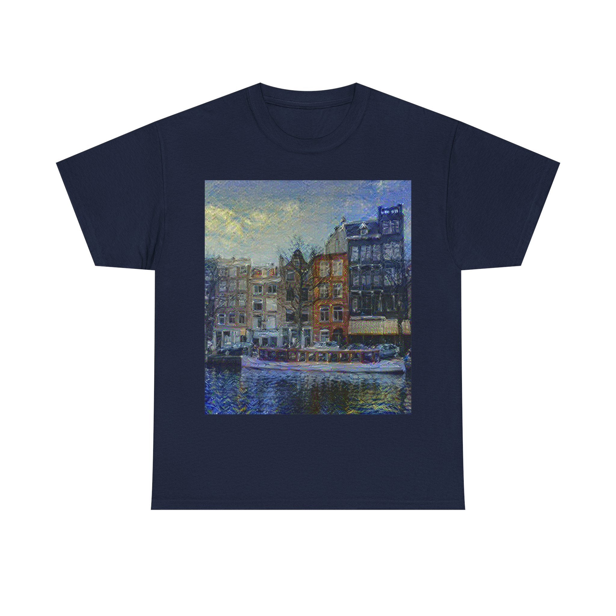 Amsterdam Canal Ring in Starry Night Style | Vincent van Gogh Inspired Art