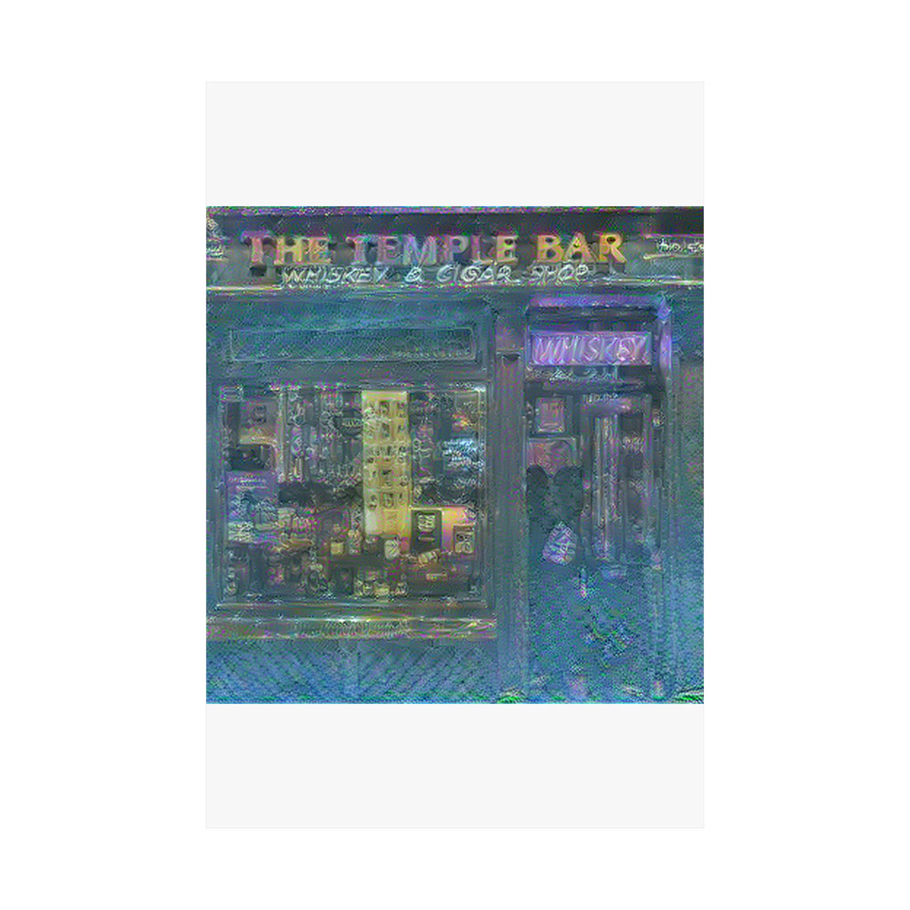 Temple Bar District in Water Lilies Style | Claude Monet Inspired Art