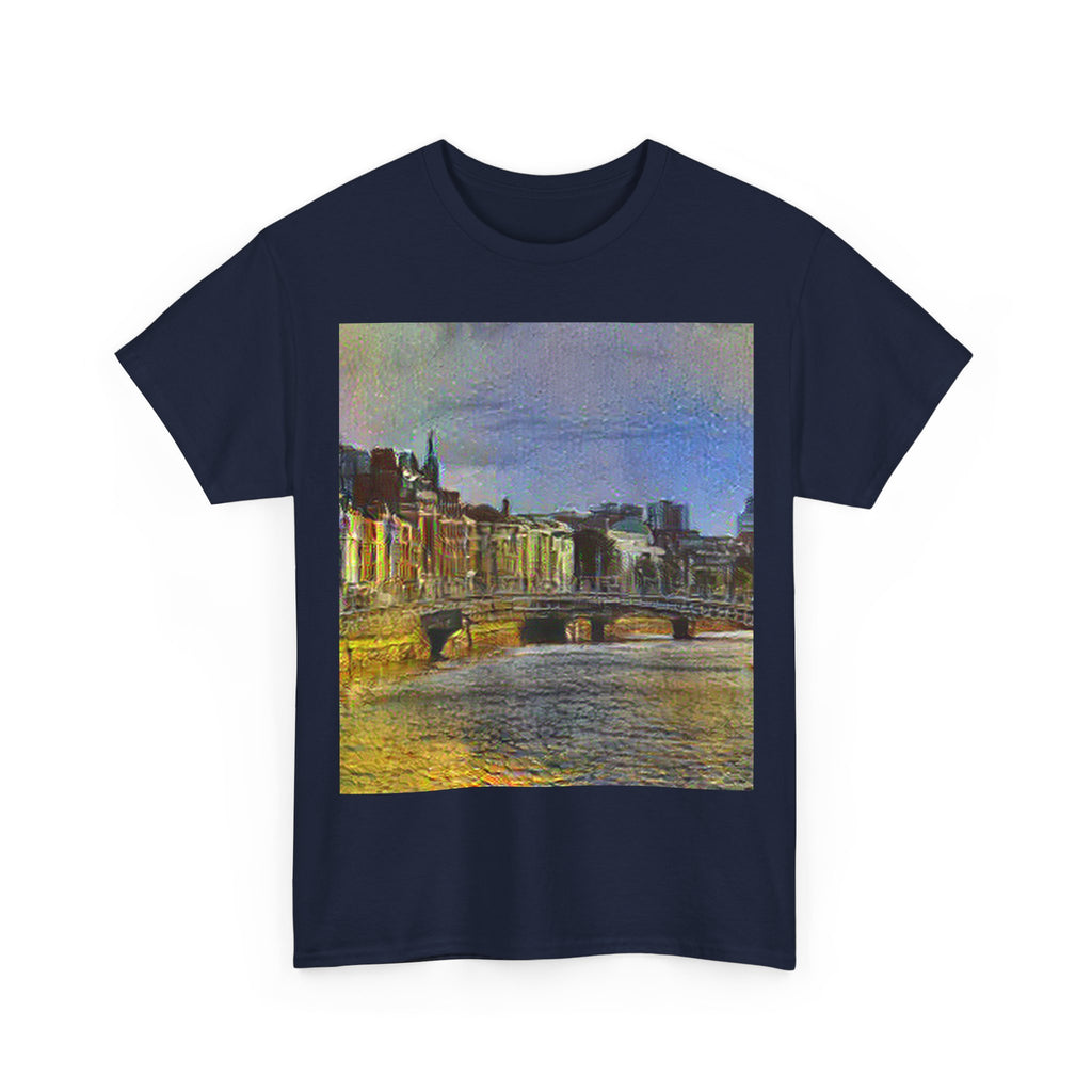 Ha'penny Bridge in Cafe Terrace at Night Style | Vincent van Gogh Inspired Art