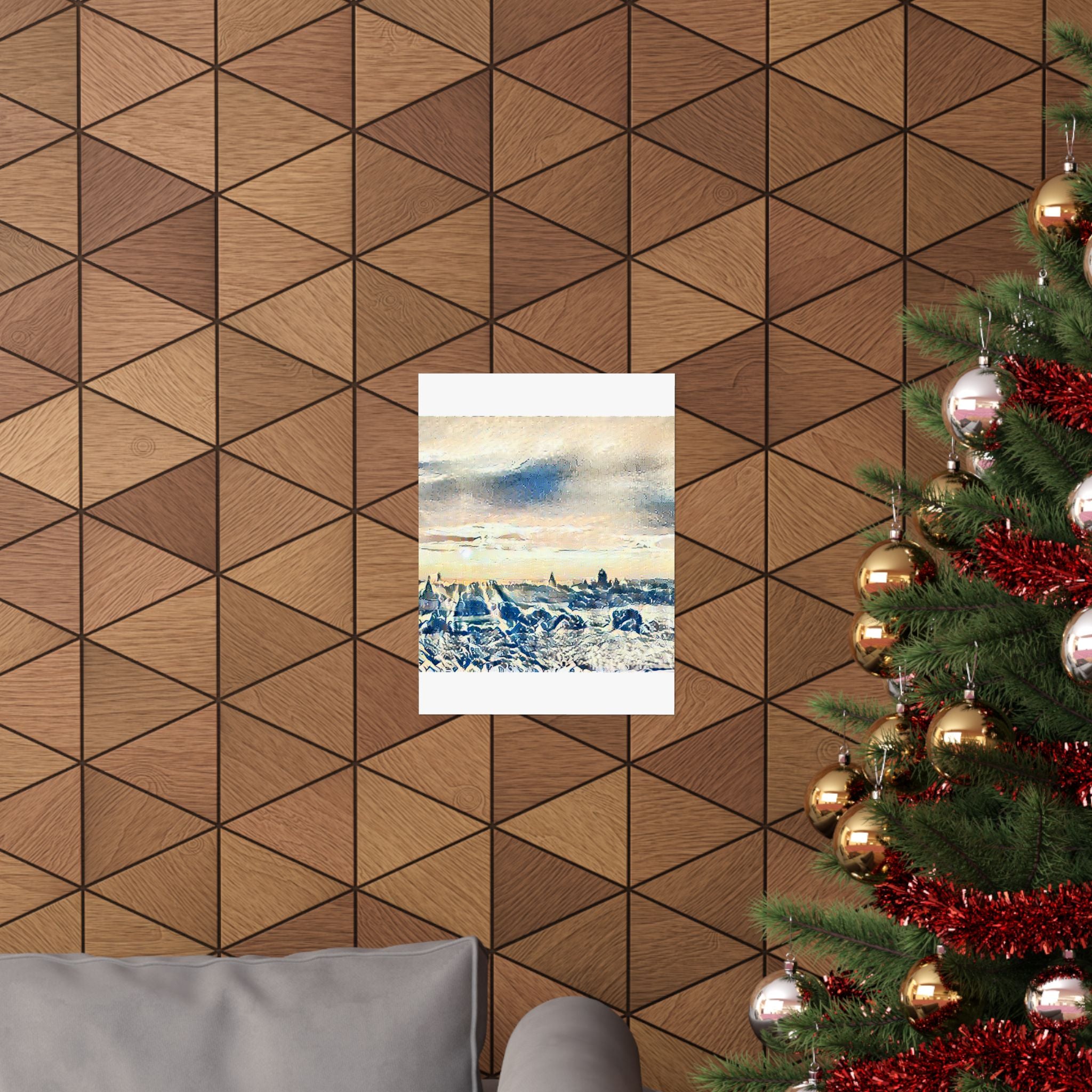 Bagan Temple Plain in The Great Wave off Kanagawa Style | Katsushika Hokusai Inspired Art