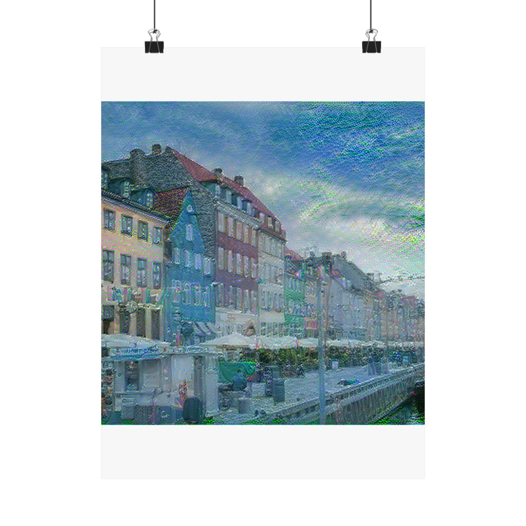 Nyhavn in Water Lilies Style | Claude Monet Inspired Art
