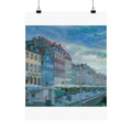 Nyhavn in Water Lilies Style | Claude Monet Inspired Art