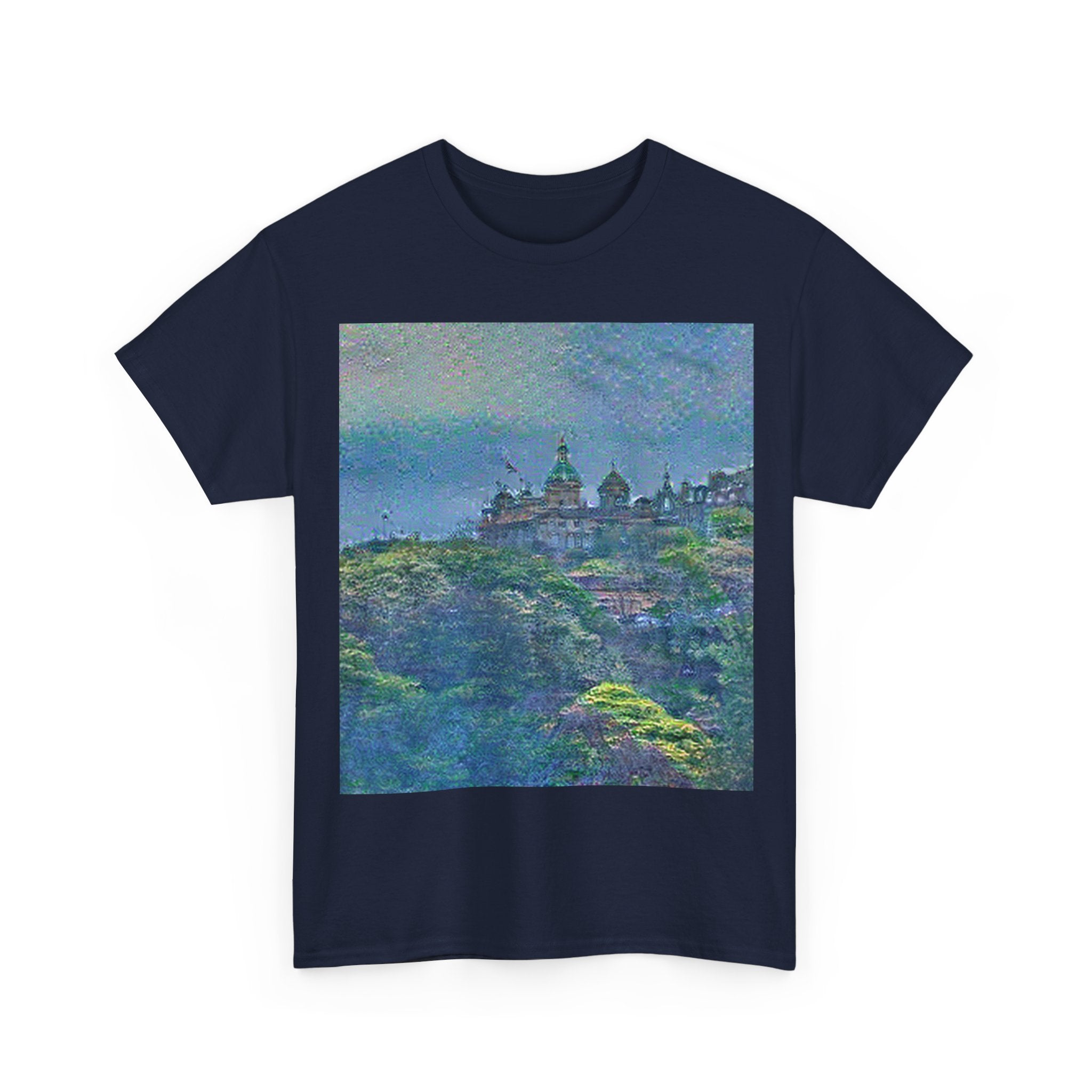 Edinburgh Old Town in Water Lilies Style | Claude Monet Inspired Art