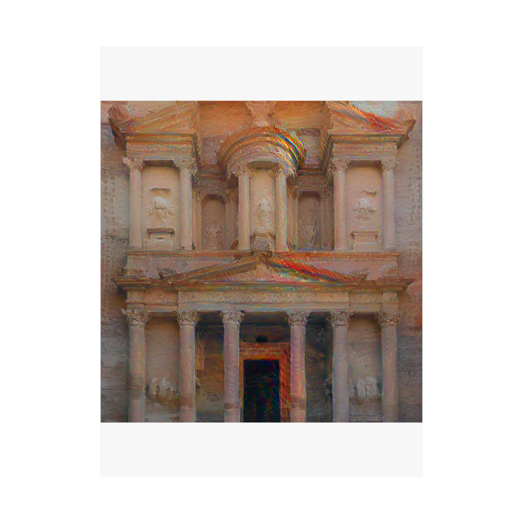 Petra in The Scream Style - Poster Print