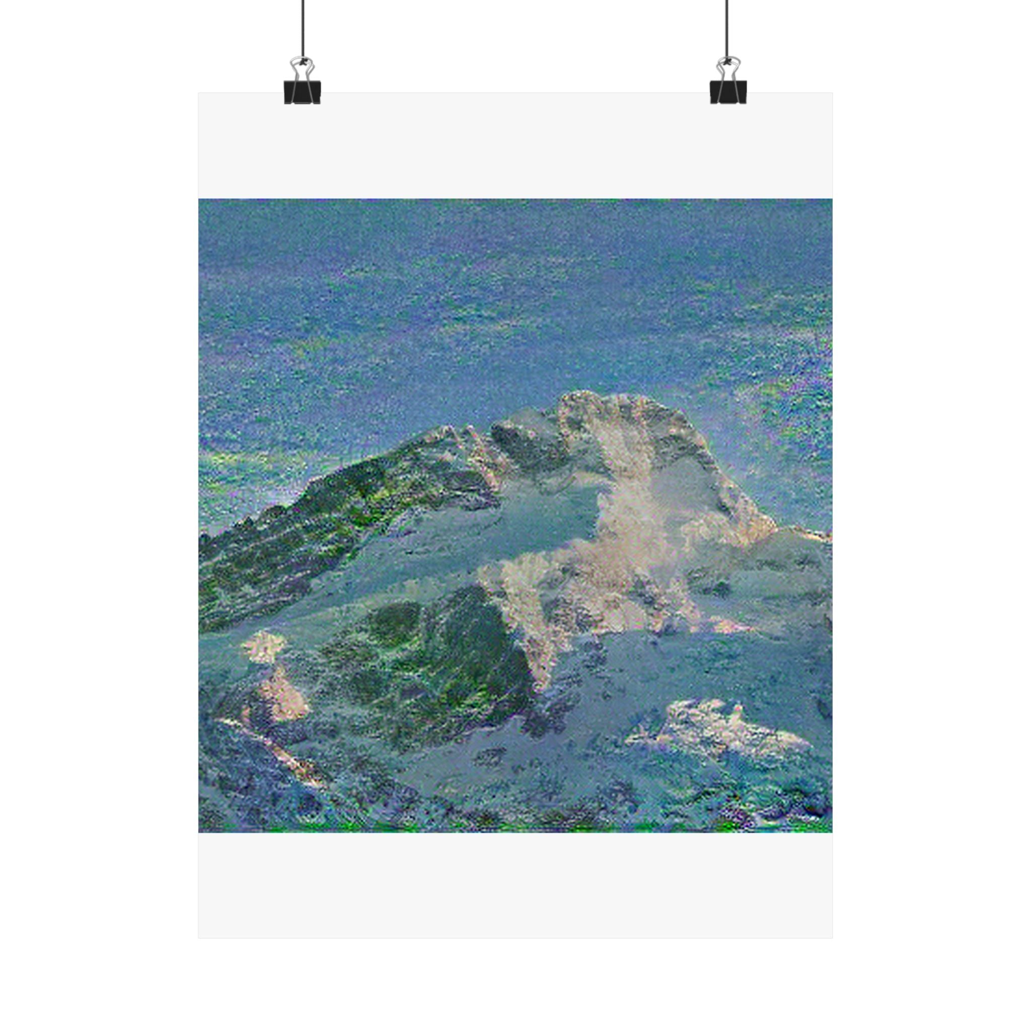 Milford Sound in Water Lilies Style | Claude Monet Inspired Art