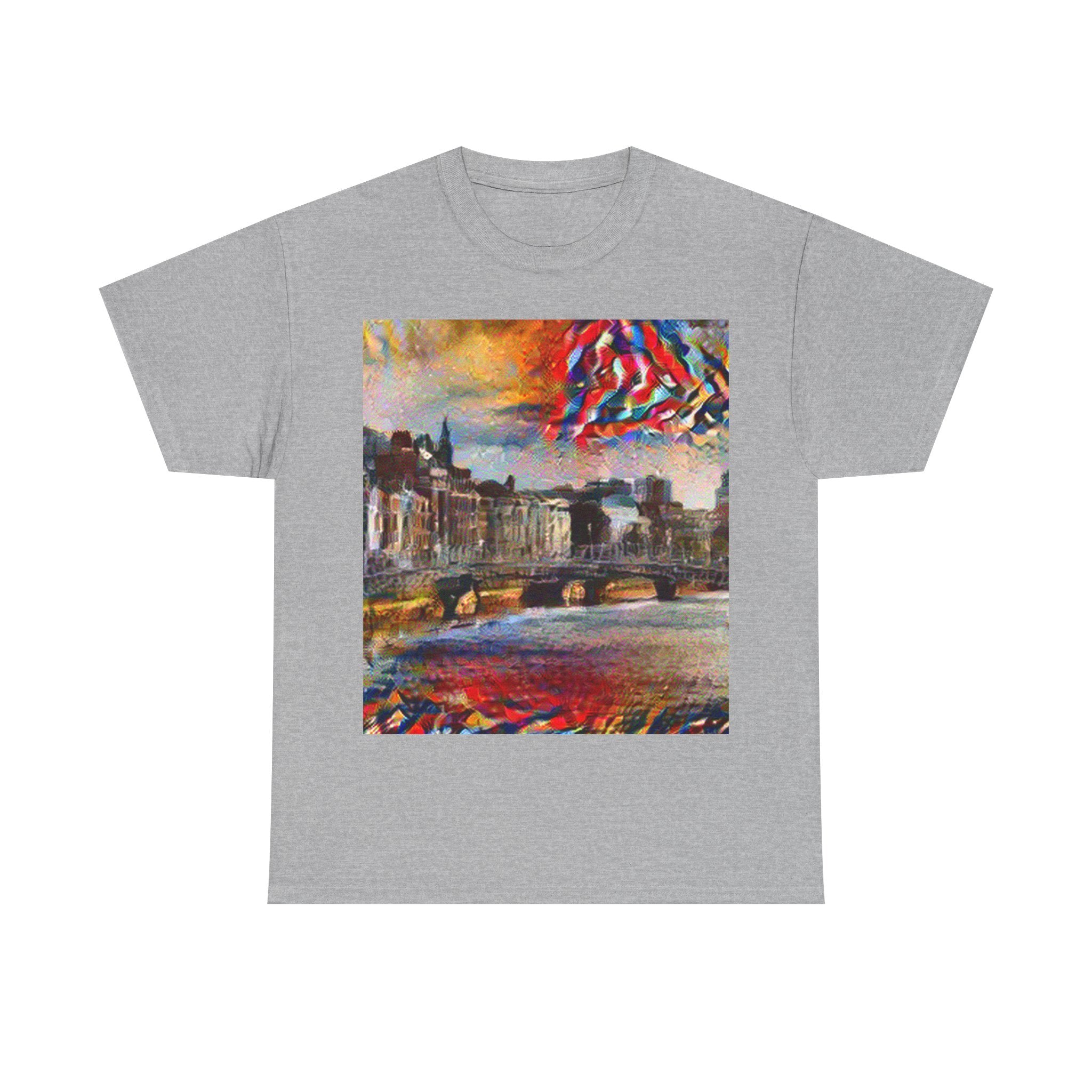 Ha'penny Bridge in Composition VII Style | Wassily Kandinsky Inspired Art