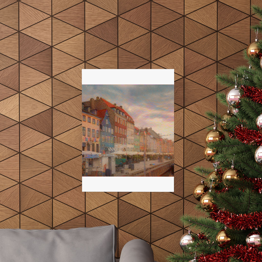 Nyhavn in The Scream Style | Edvard Munch Inspired Art