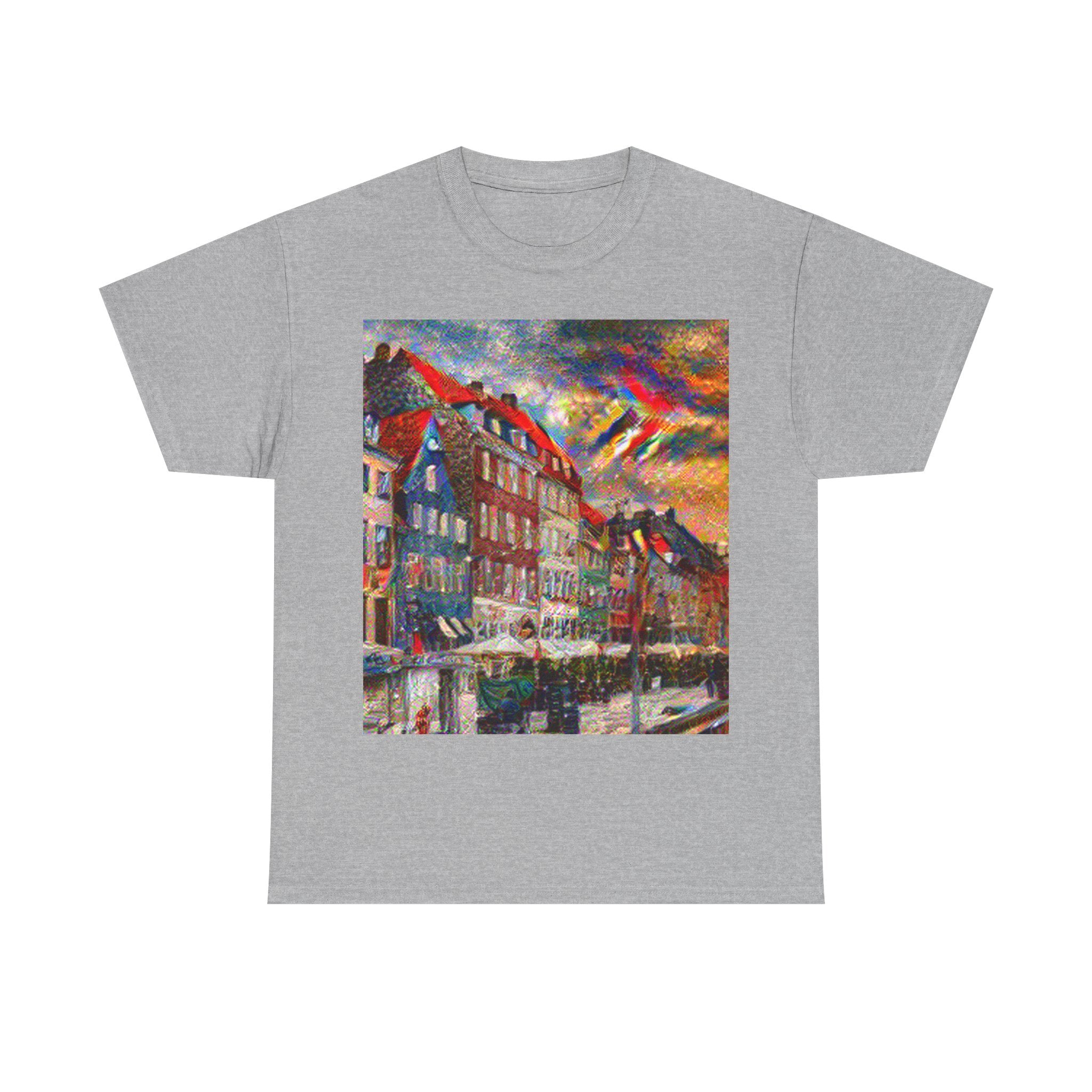 Nyhavn in Composition VII Style | Wassily Kandinsky Inspired Art