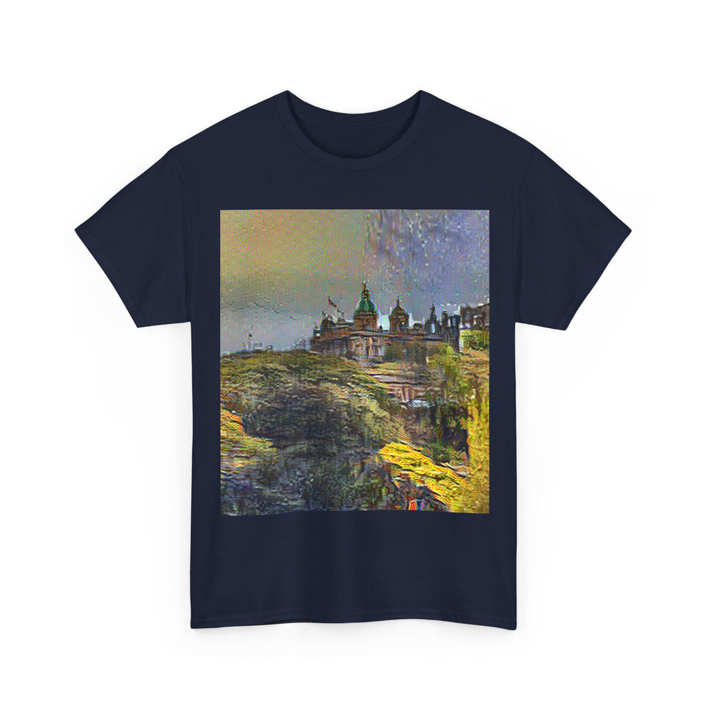 Edinburgh Old Town in Cafe Terrace at Night Style | Vincent van Gogh Inspired Art