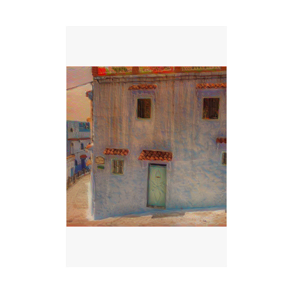 Chefchaouen in The Scream Style | Edvard Munch Inspired Art