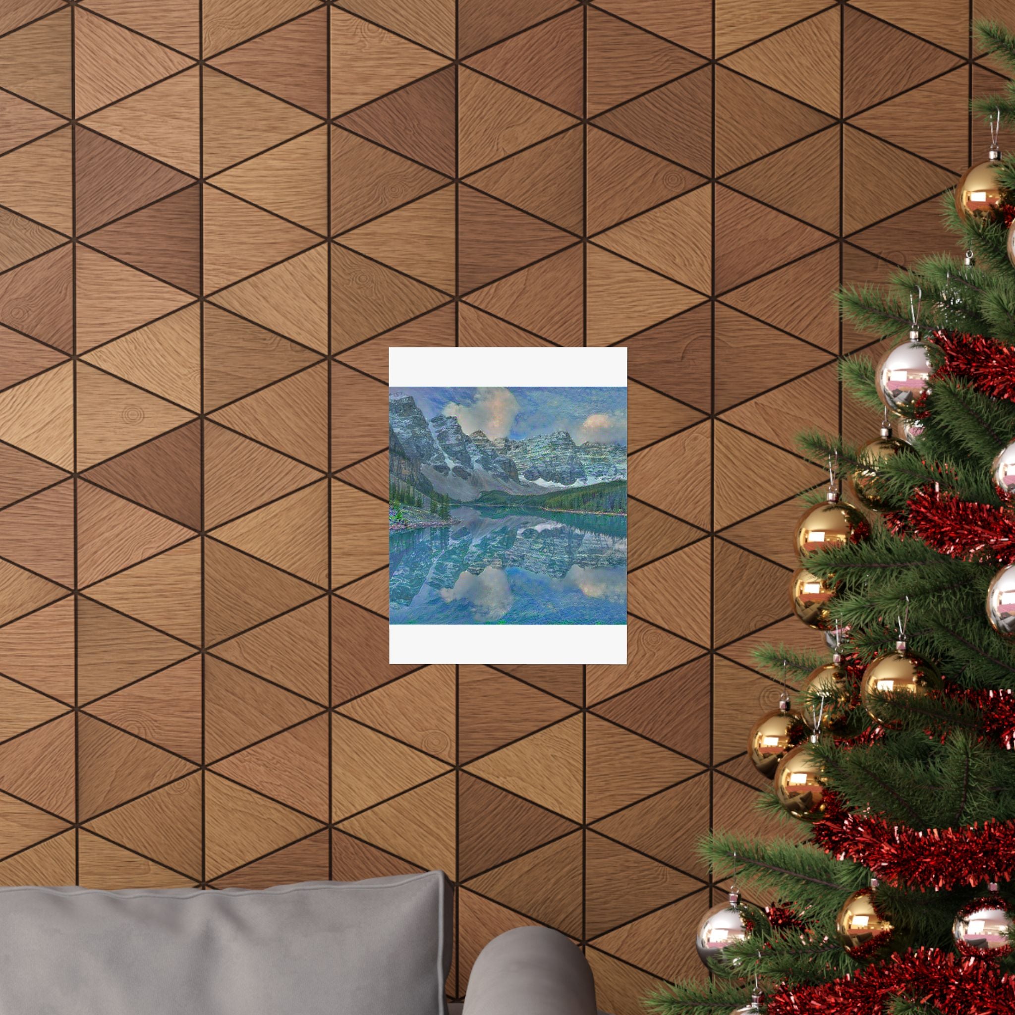 Moraine Lake in Water Lilies Style | Claude Monet Inspired Art