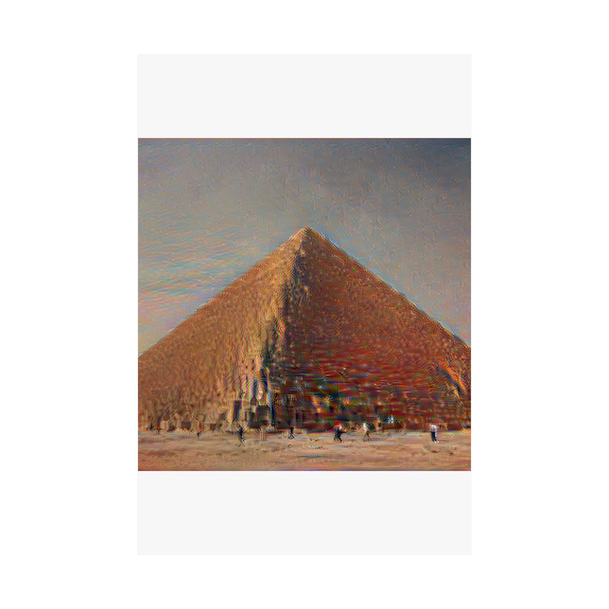Pyramids of Giza in The Scream Style | Edvard Munch Inspired Art