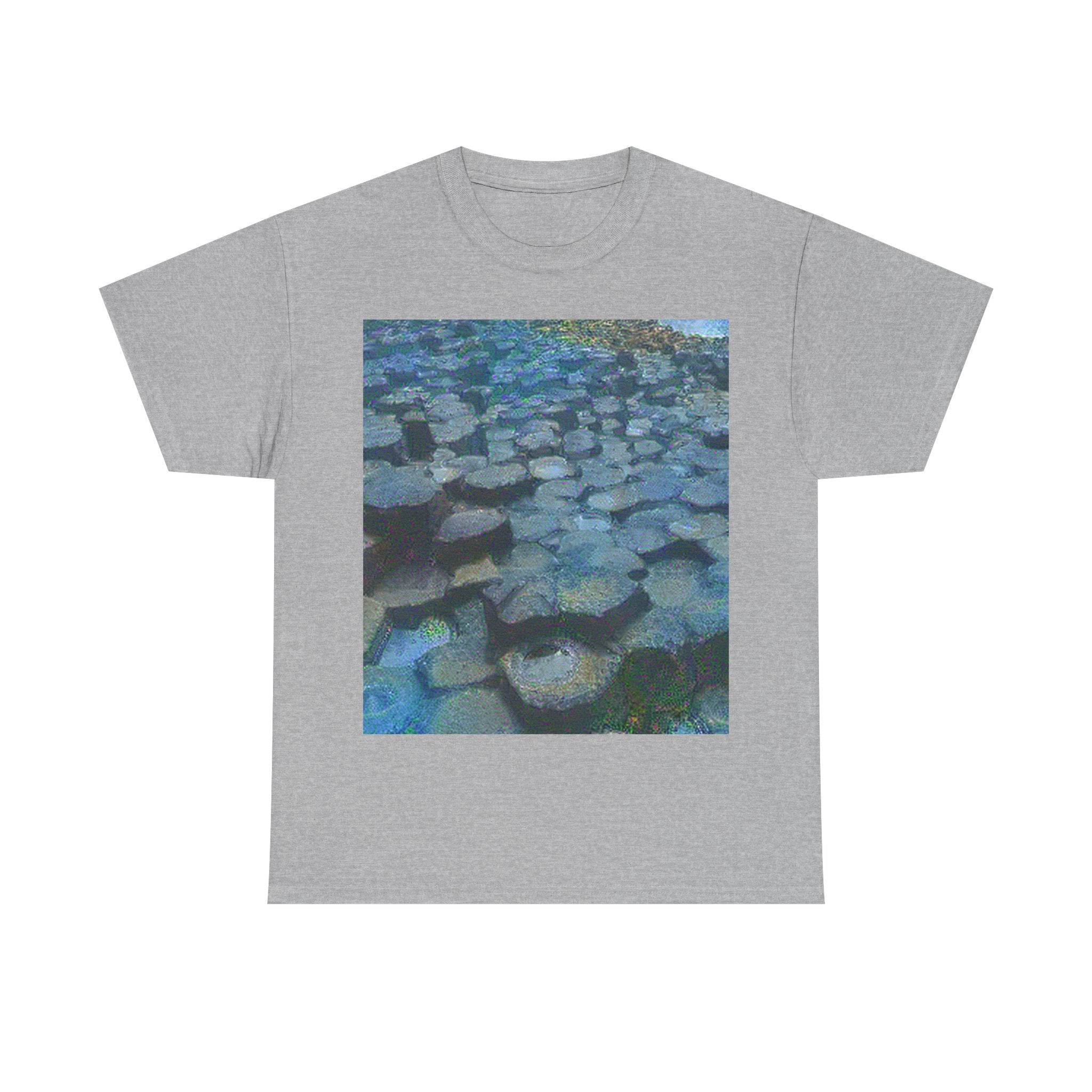 Giant's Causeway in Water Lilies Style | Claude Monet Inspired Art