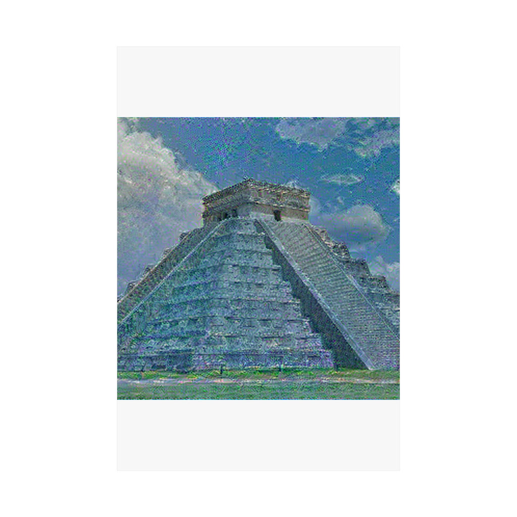 Chichen Itza in Water Lilies Style | Claude Monet Inspired Art