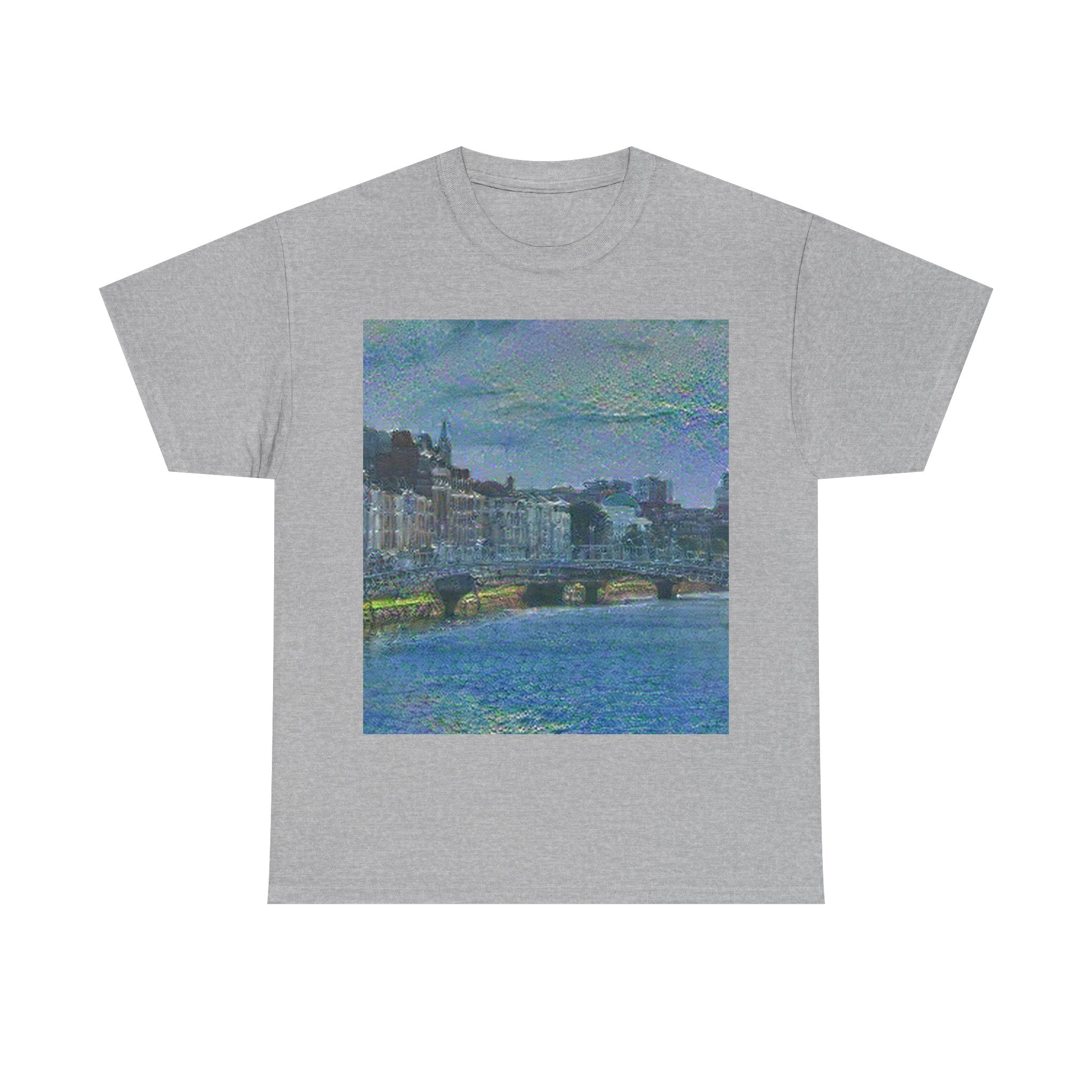 Ha'penny Bridge in Water Lilies Style | Claude Monet Inspired Art