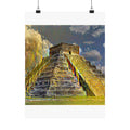 Chichen Itza in Cafe Terrace at Night Style | Vincent van Gogh Inspired Art