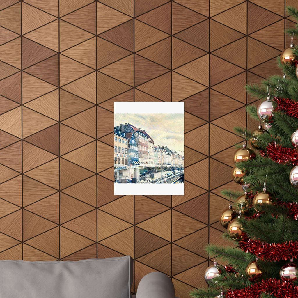 Nyhavn in The Great Wave off Kanagawa Style | Katsushika Hokusai Inspired Art