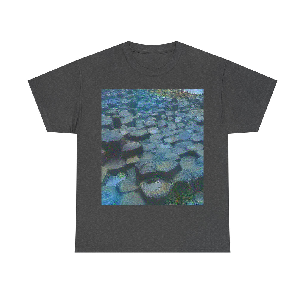 Giant's Causeway in Water Lilies Style | Claude Monet Inspired Art