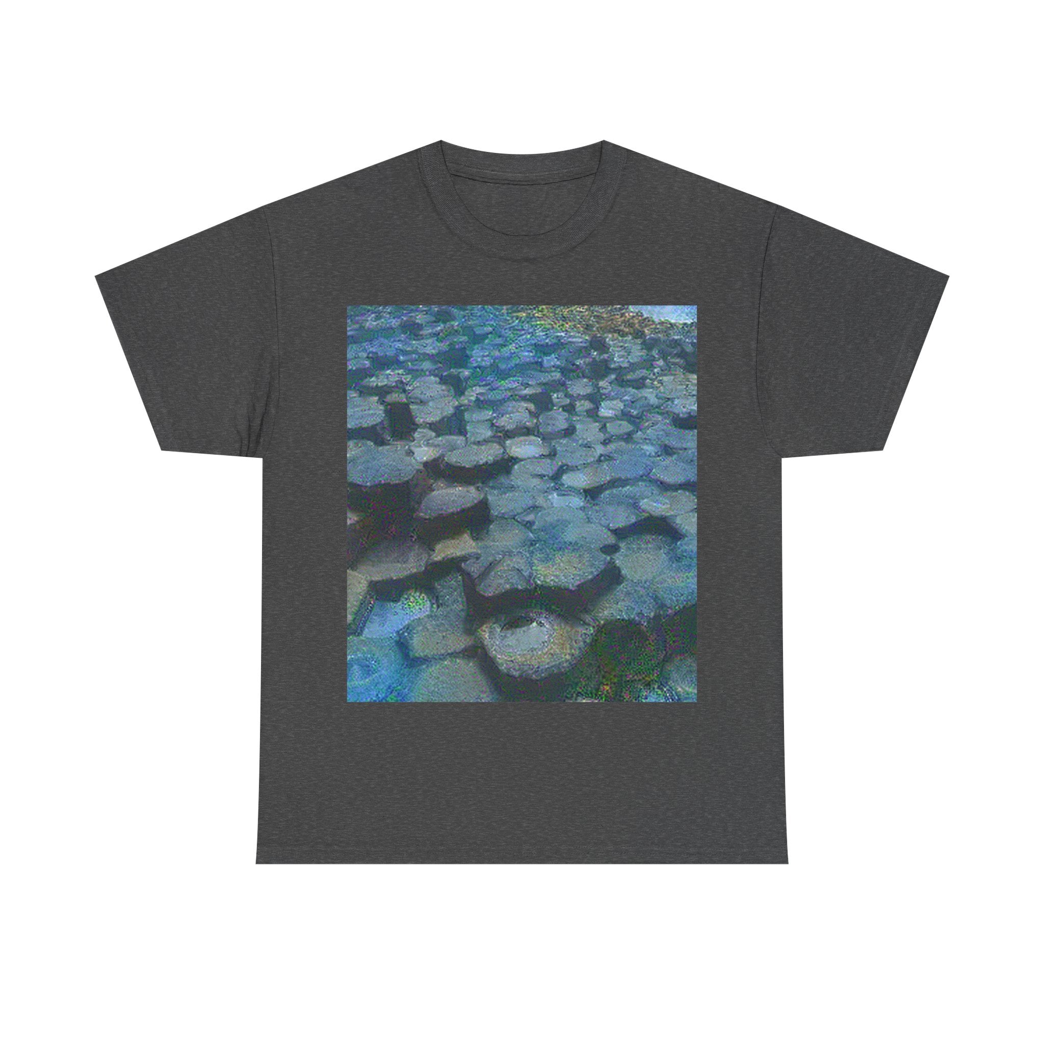 Giant's Causeway in Water Lilies Style | Claude Monet Inspired Art