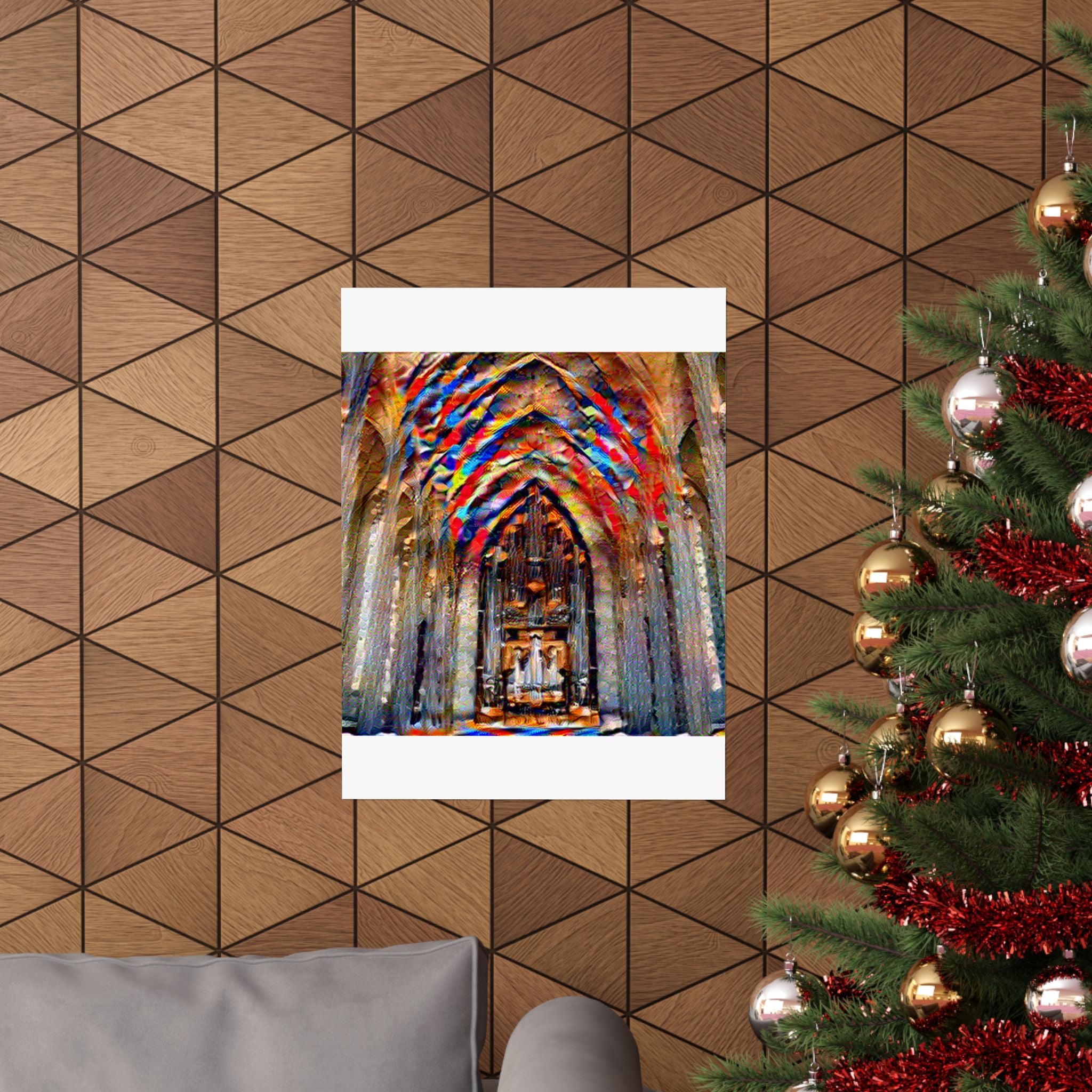 Hallgrimskirkja in Composition VII Style | Wassily Kandinsky Inspired Art