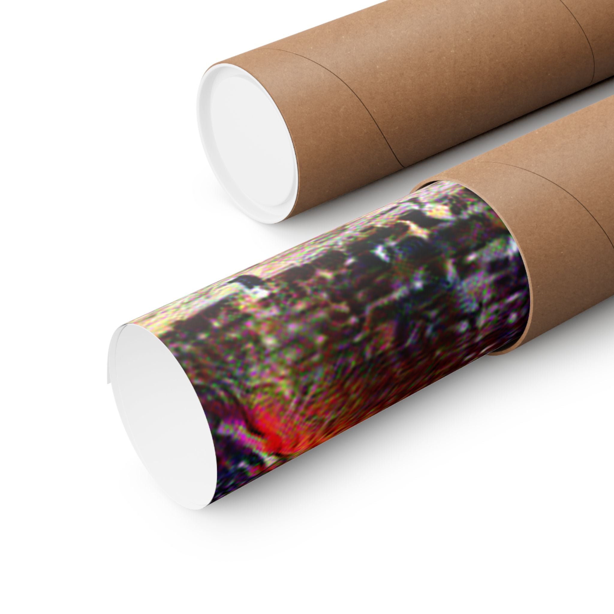 Pyramids Giza in Composition Vii Style - Poster Print