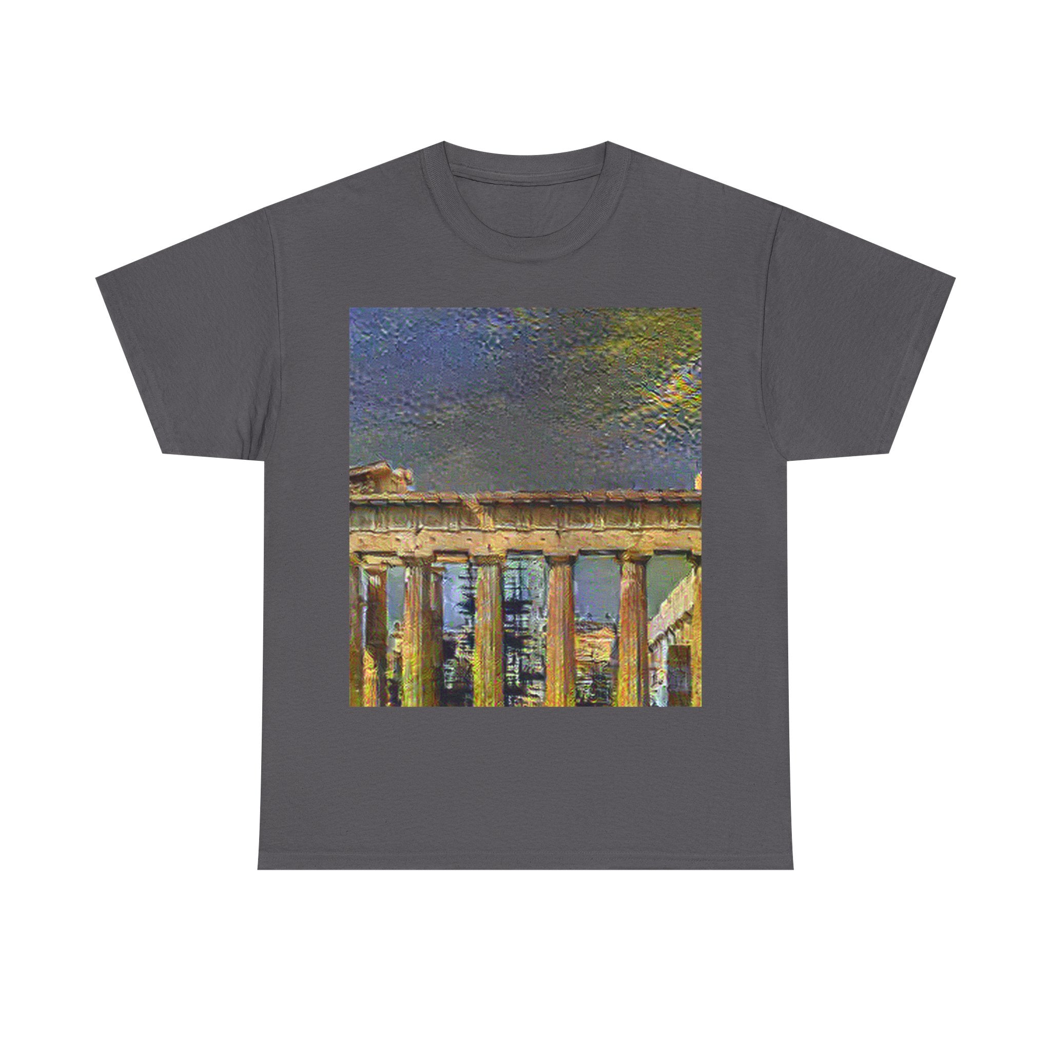 Acropolis Athens in Cafe Terrace Style - T-Shirt Gift