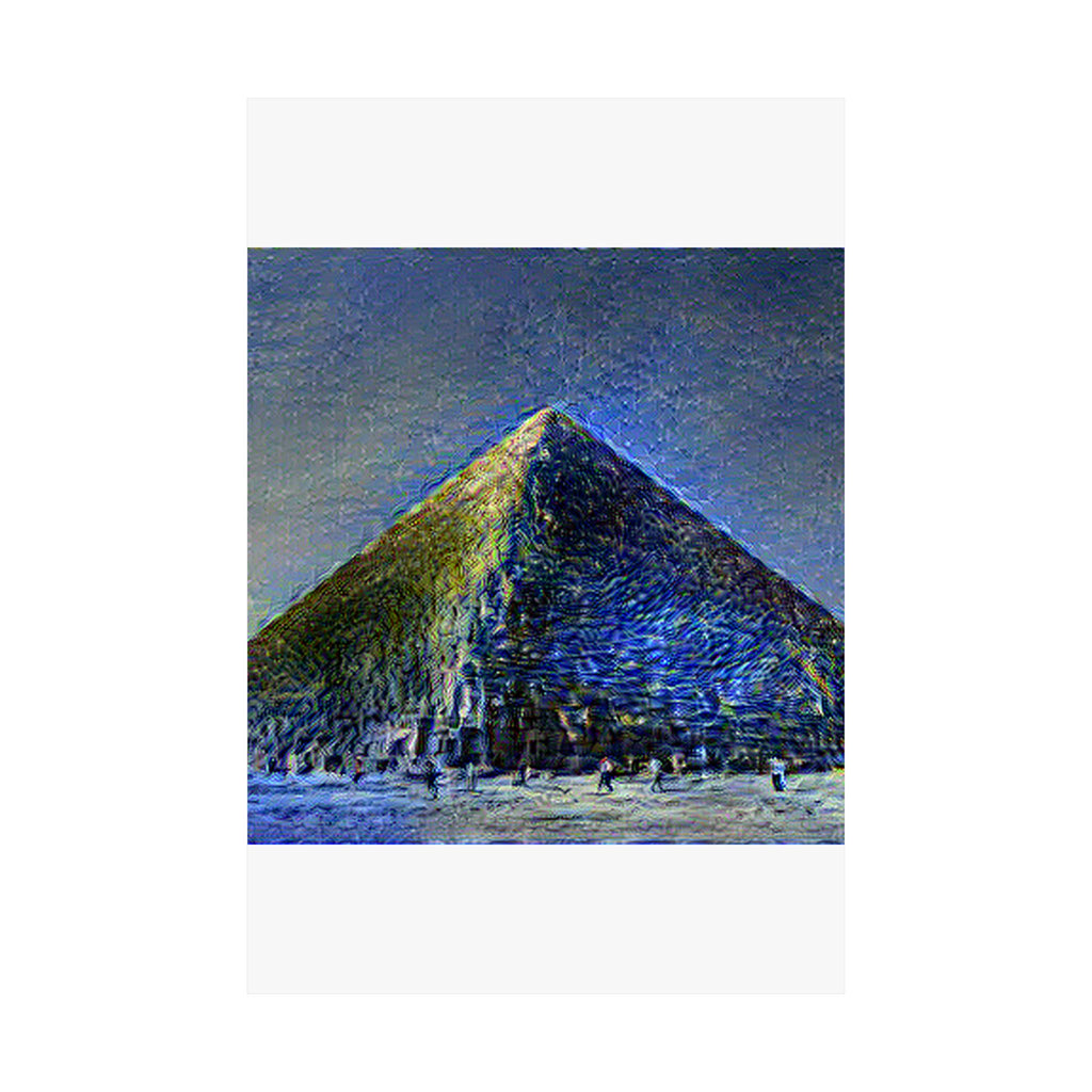 Pyramids of Giza in Starry Night Style | Vincent van Gogh Inspired Art