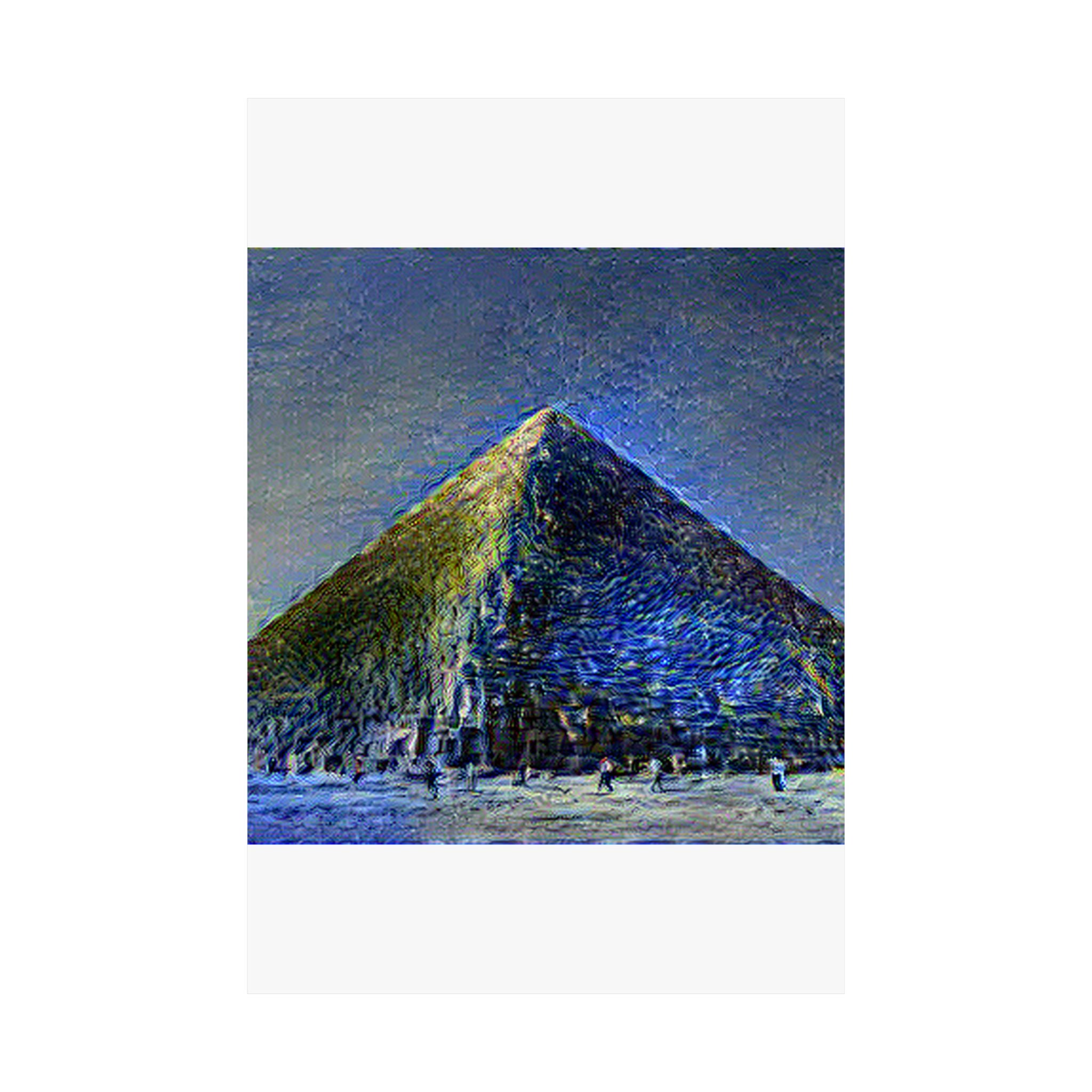 Pyramids of Giza in Starry Night Style | Vincent van Gogh Inspired Art