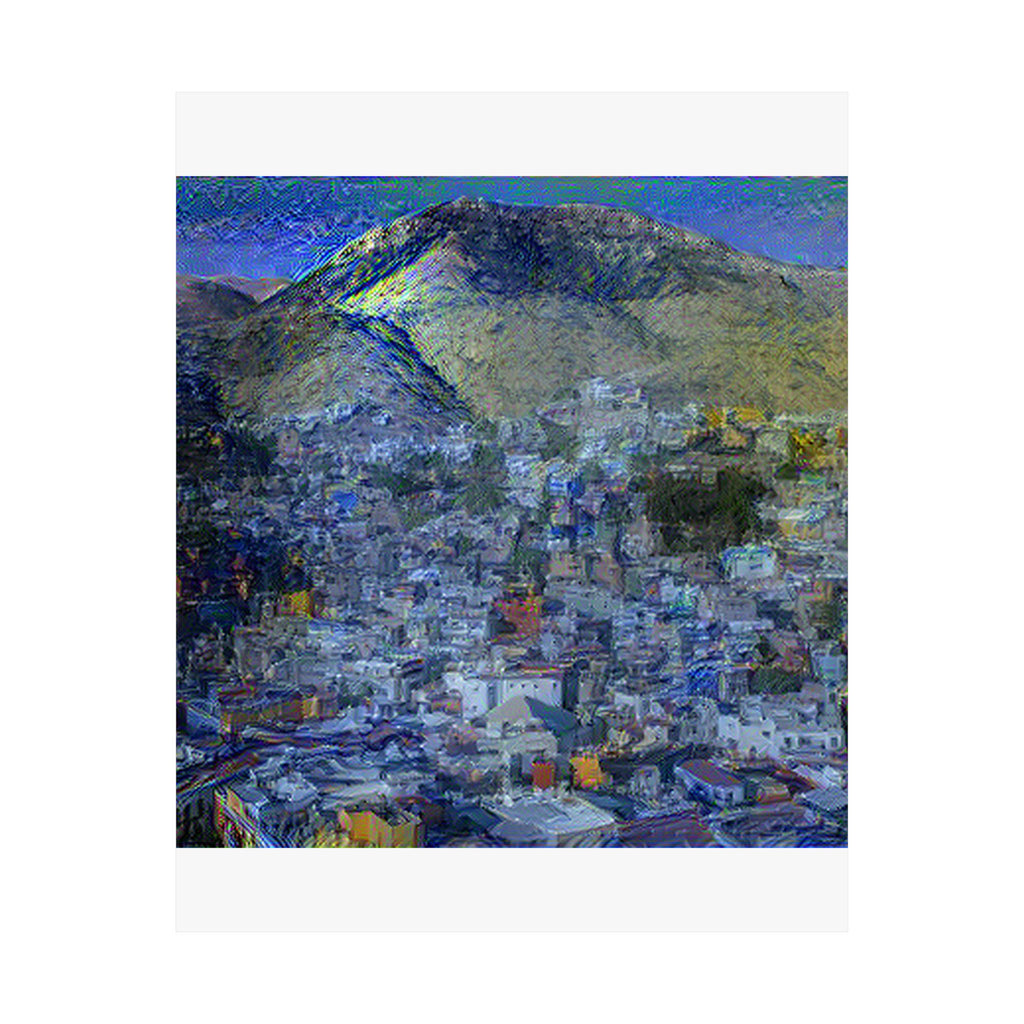 Guanajuato in Starry Night Style | Vincent van Gogh Inspired Art