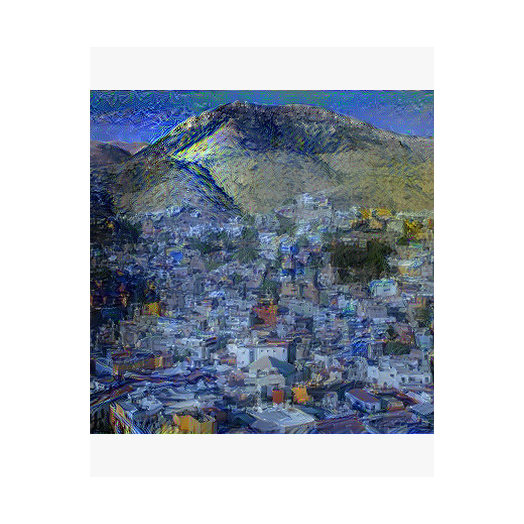 Guanajuato in Starry Night Style | Vincent van Gogh Inspired Art